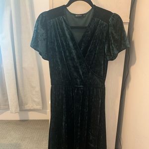 Velvet Green Dress
